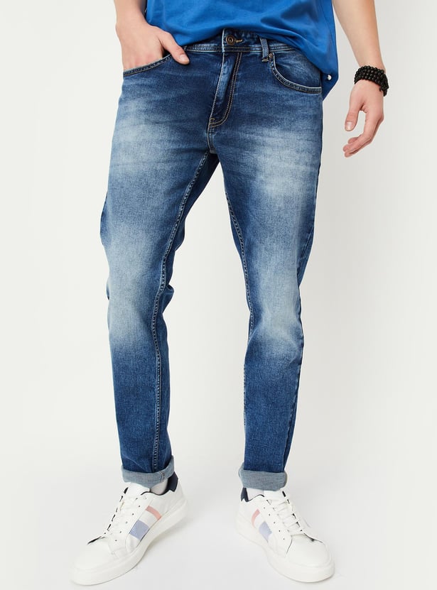 Buy Men Skinny Fit Washed Jeans Online at just Rs. 1499.0 ...