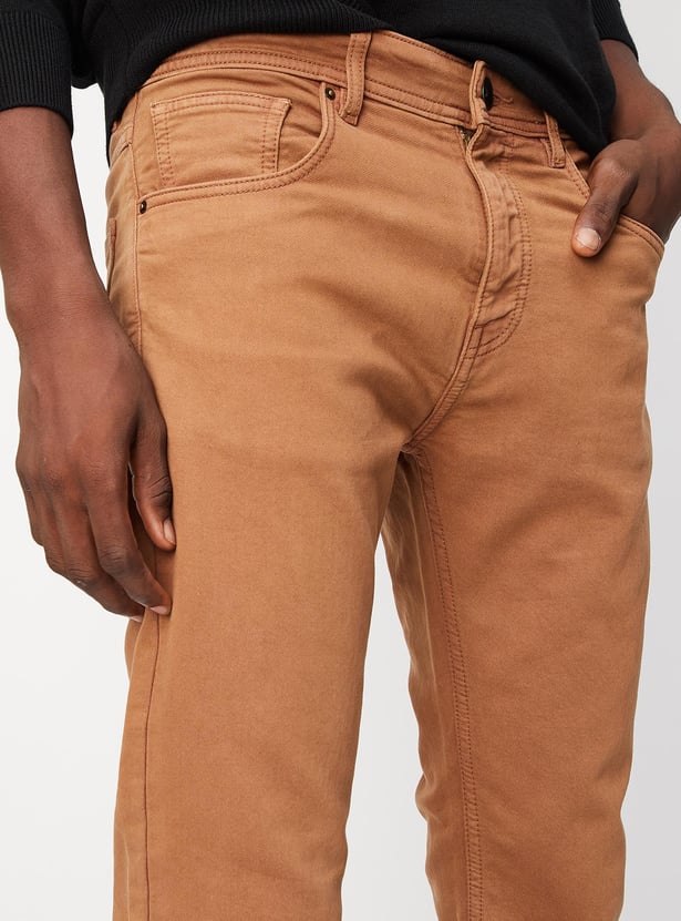 Men Slim Fit Coloured Jeans