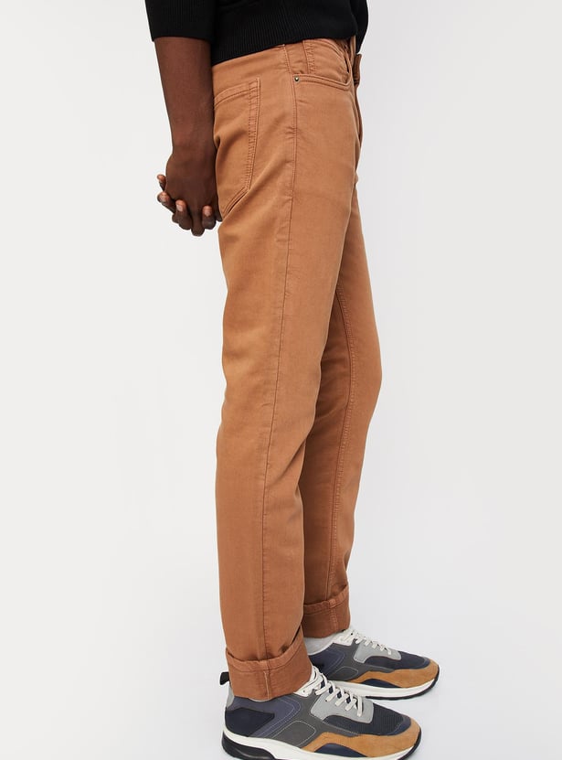 Men Slim Fit Coloured Jeans