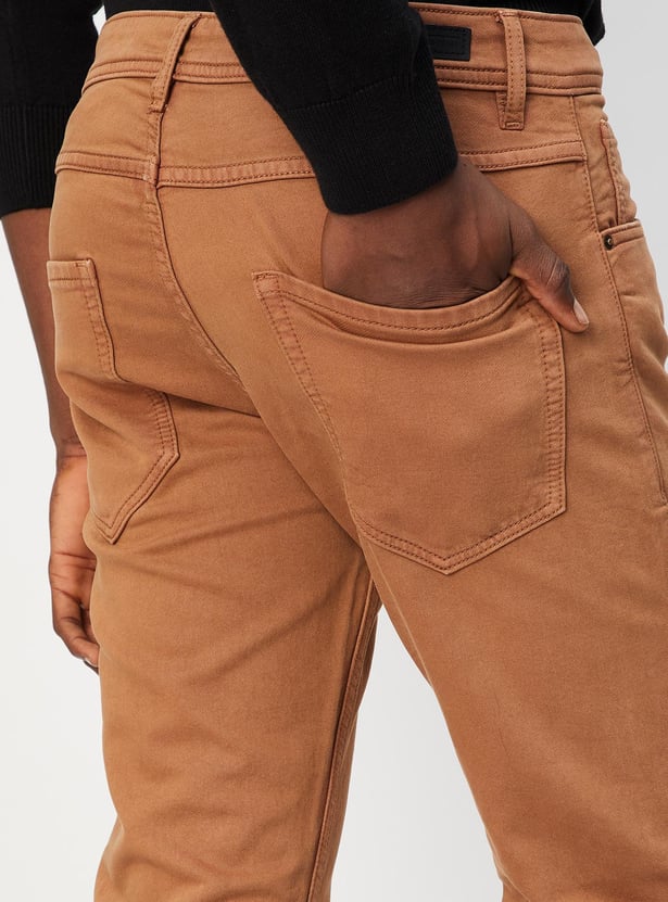 Men Slim Fit Coloured Jeans