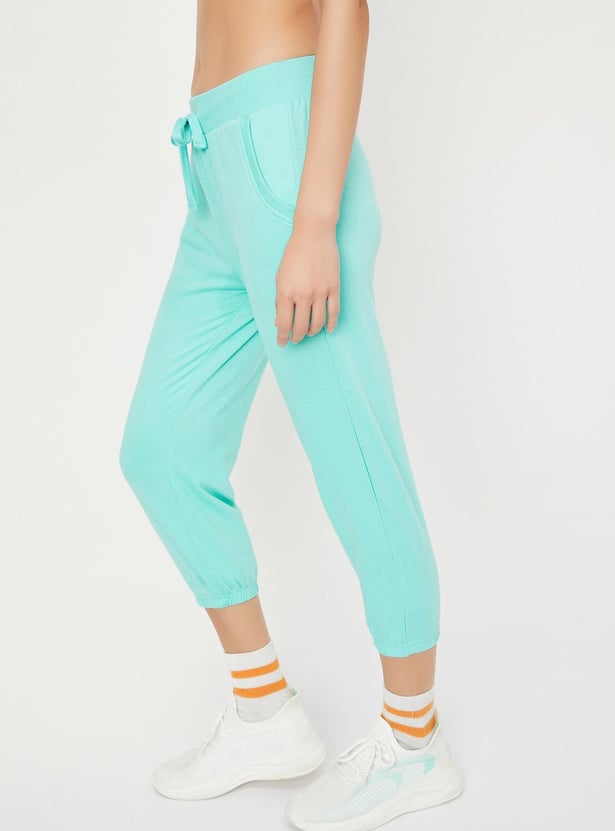 Women Solid Athleisure Capris