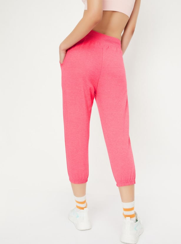Women Solid Athleisure Capris