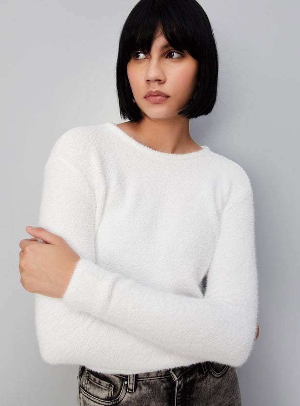 Women Textured Sweater