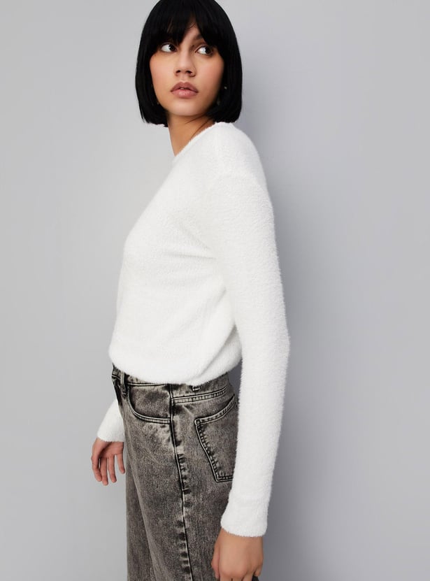 Women Textured Sweater