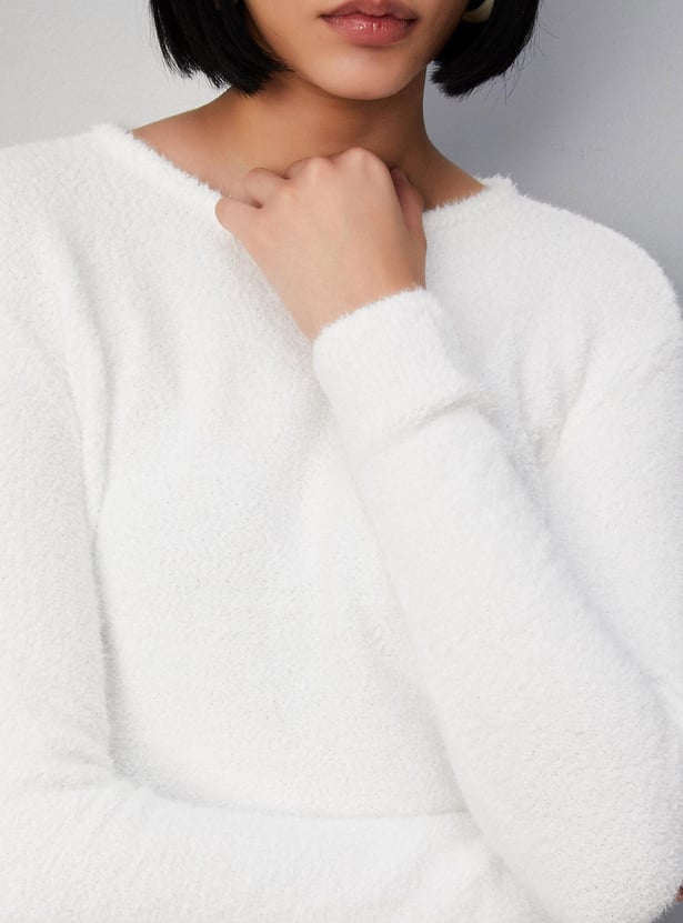 Women Textured Sweater