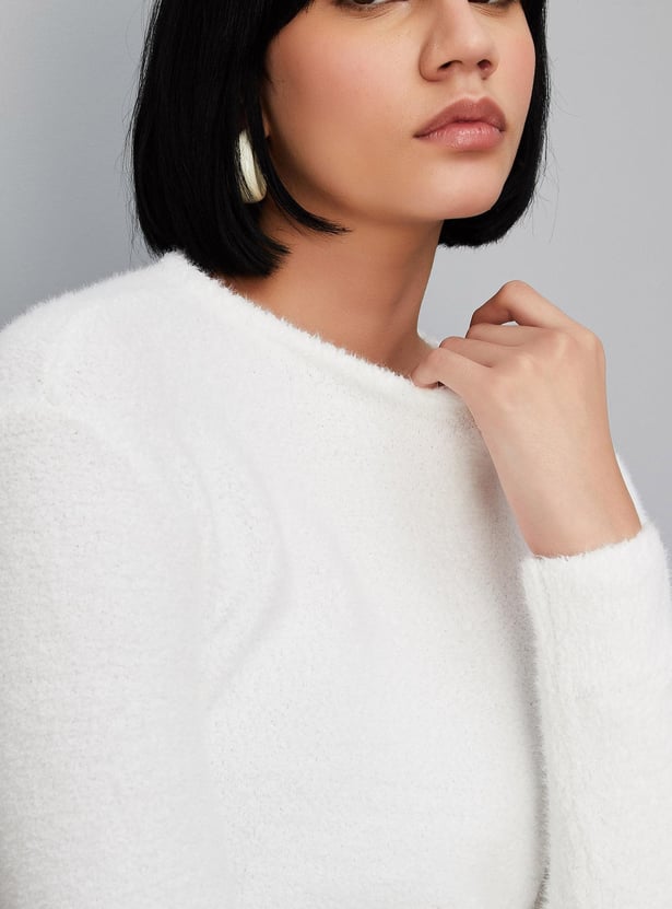 Women Textured Sweater