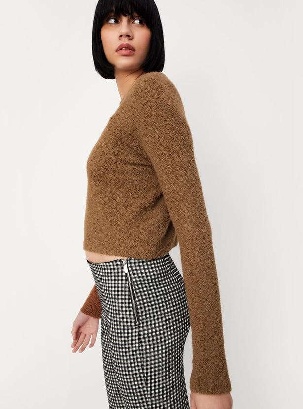 Women Textured Sweater