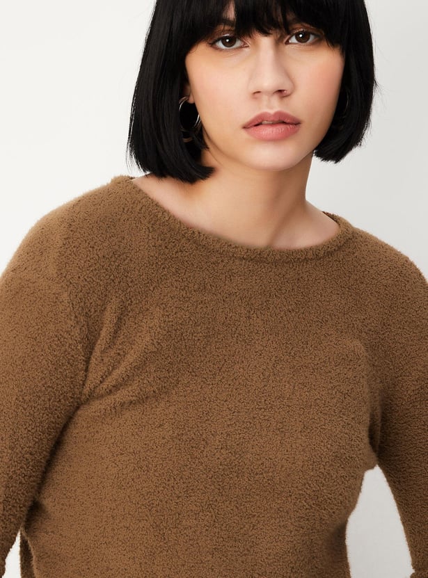 Women Textured Sweater