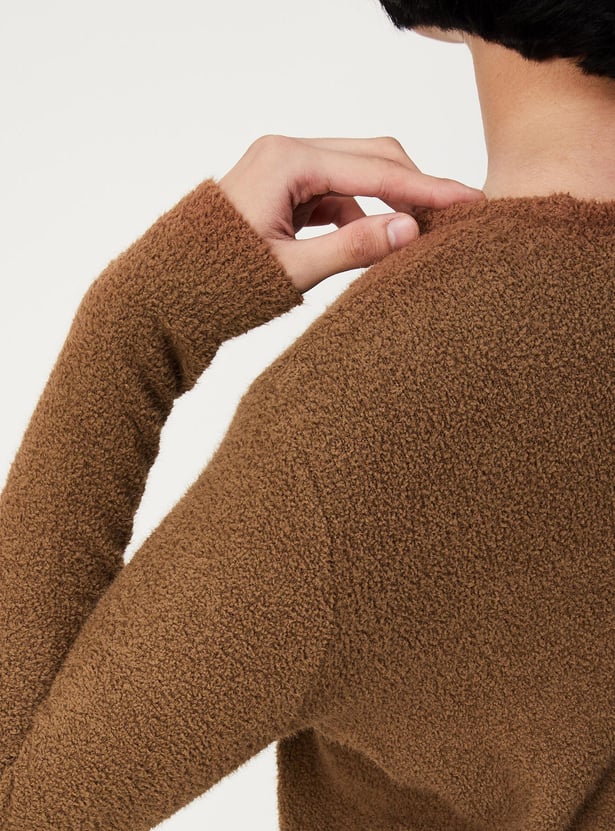 Women Textured Sweater