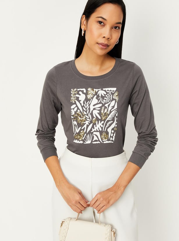 Women Graphic Printed T-shirt