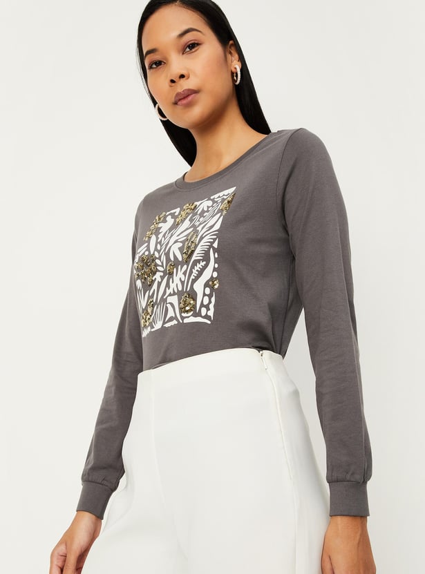 Women Graphic Printed T-shirt