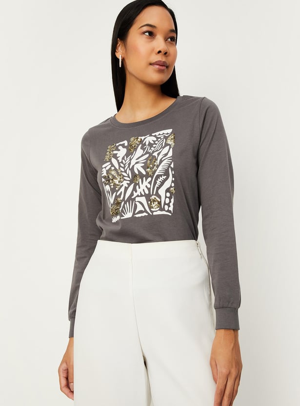 Women Graphic Printed T-shirt