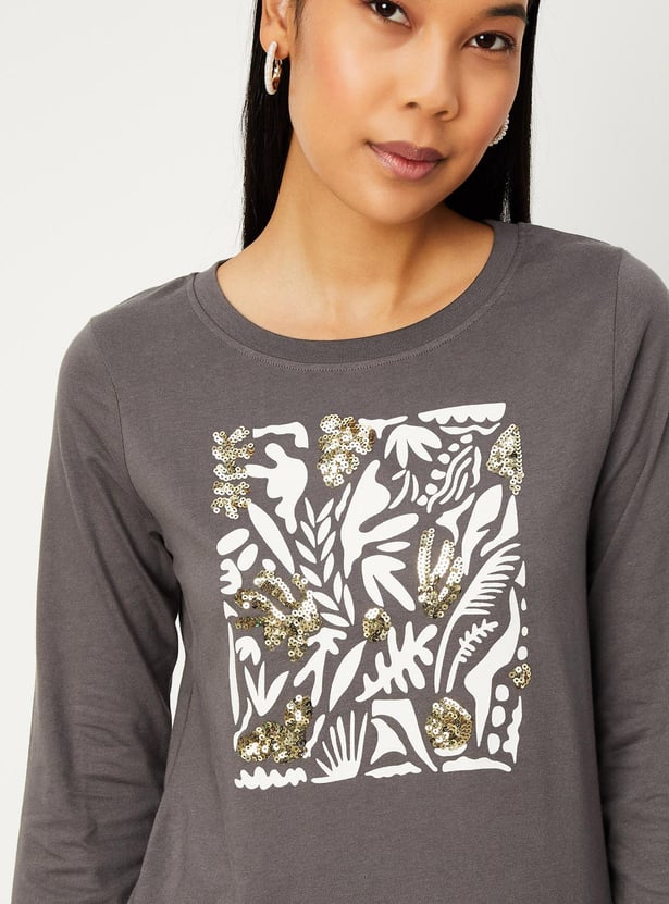 Women Graphic Printed T-shirt