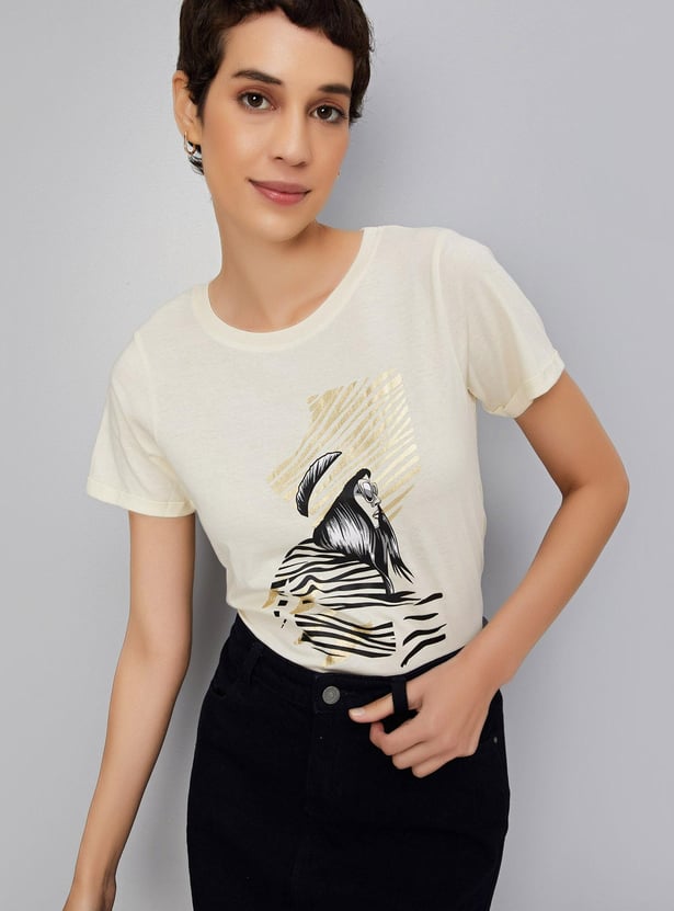 Women Graphic Printed T-shirt