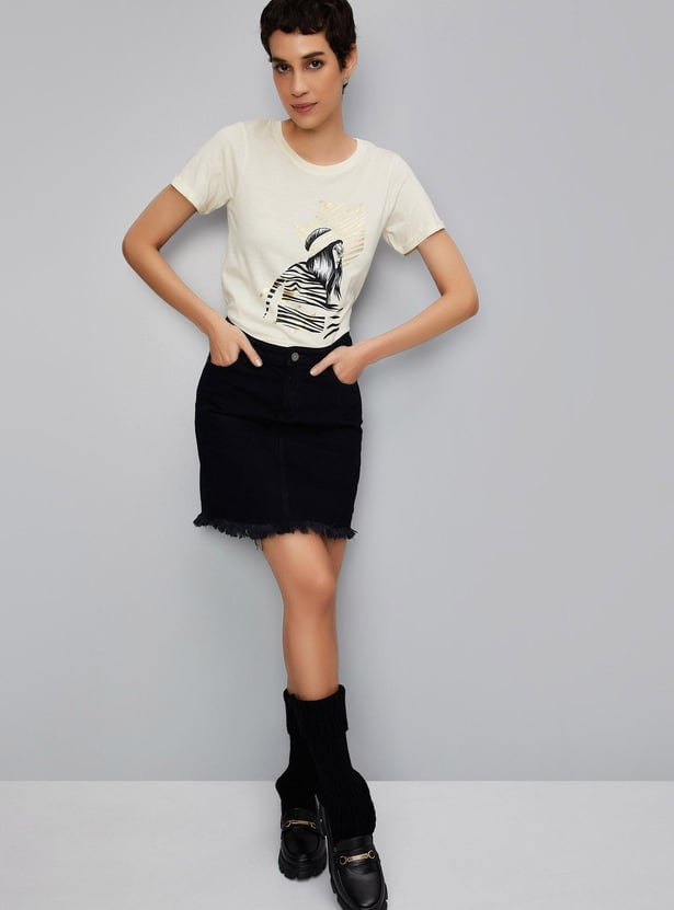 Women Graphic Printed T-shirt