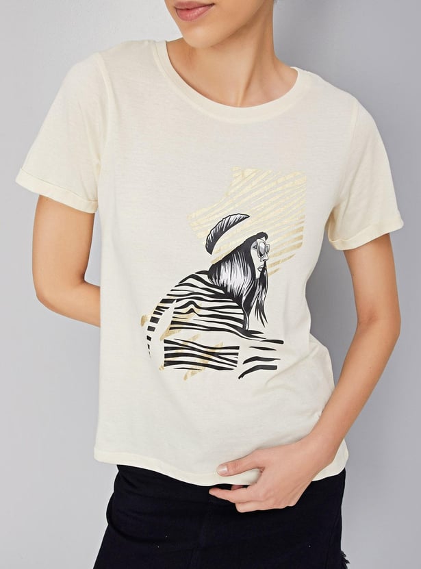 Women Graphic Printed T-shirt