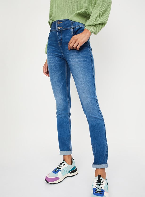 Women High-Rise Skinny Fit Jeans