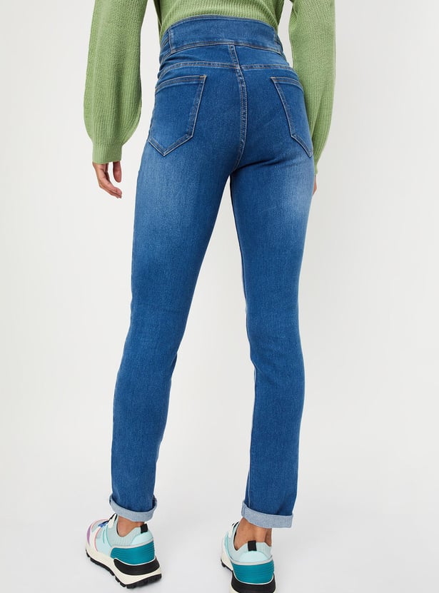 Women High-Rise Skinny Fit Jeans