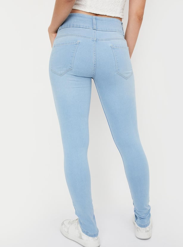 Women Washed Skinny Fit Jeans