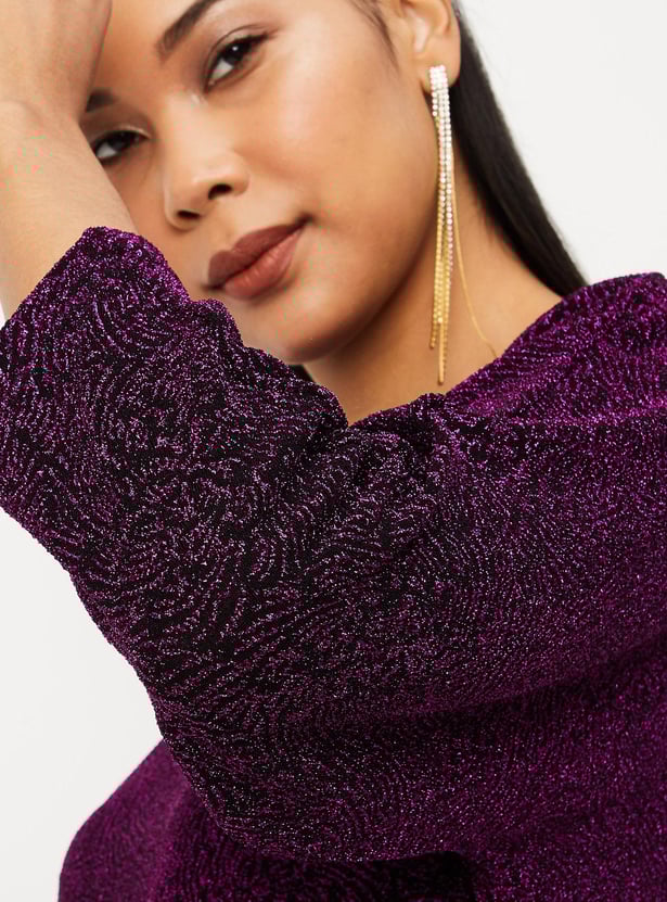 Women Shimmer Knit Top
