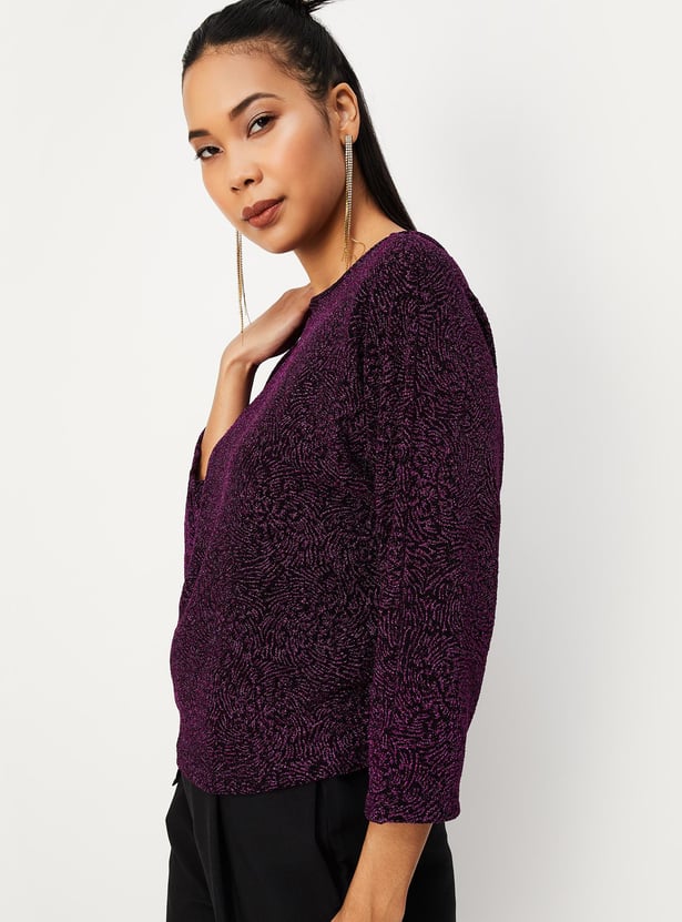 Women Shimmer Knit Top