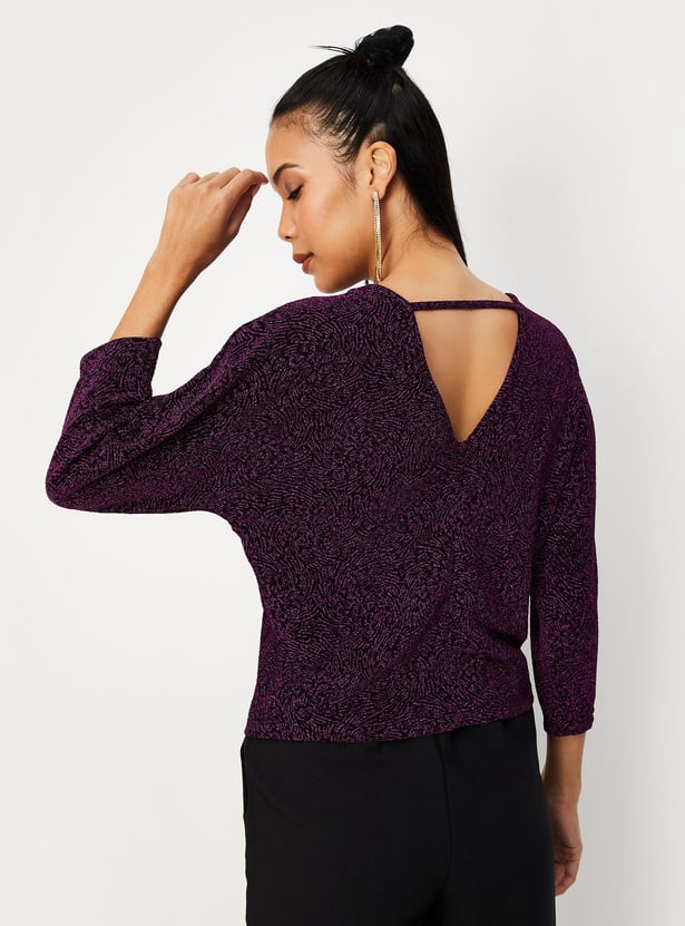 Women Shimmer Knit Top