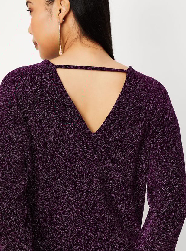 Women Shimmer Knit Top