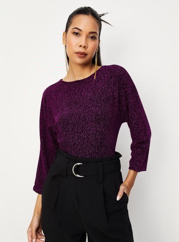 Women Shimmer Knit Top