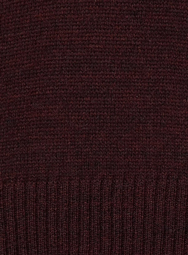 Men Slim Fit Solid Sweater