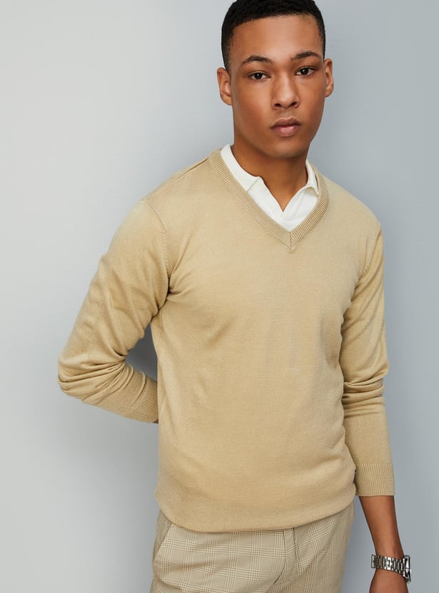 Men Soft Low Pill Slim Fit Sweater