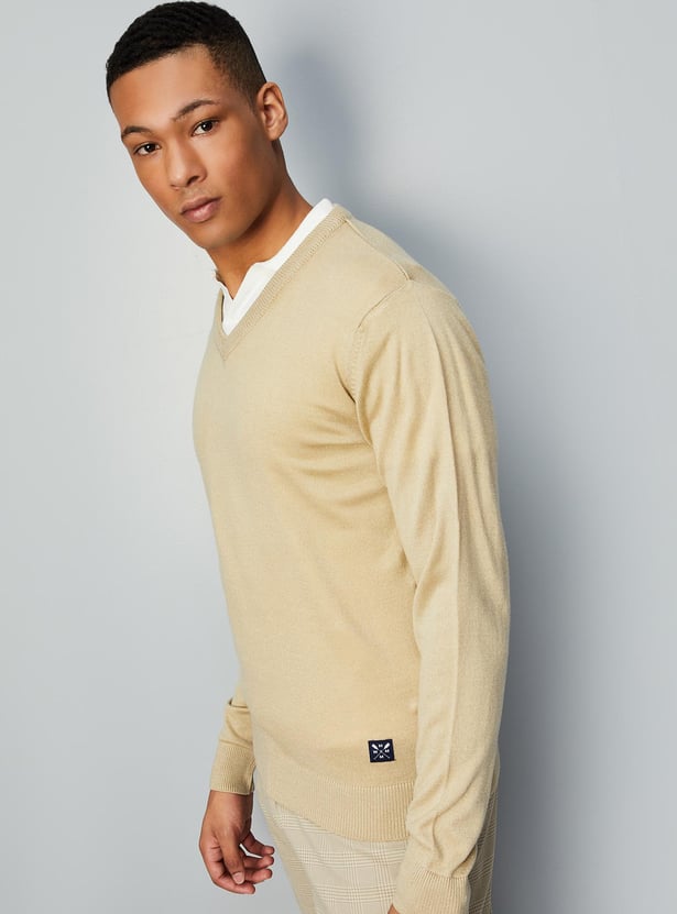 Men Soft Low Pill Slim Fit Sweater