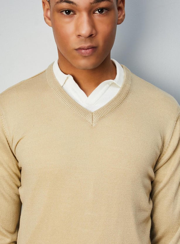 Men Soft Low Pill Slim Fit Sweater