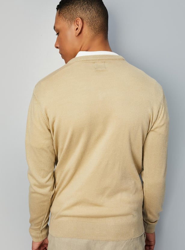 Men Soft Low Pill Slim Fit Sweater