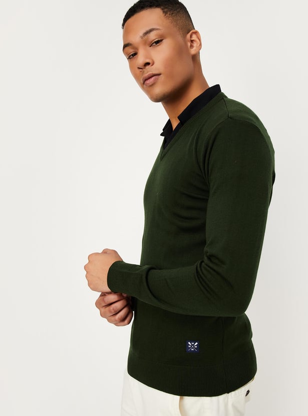 Men Soft Low Pill Slim Fit Sweater