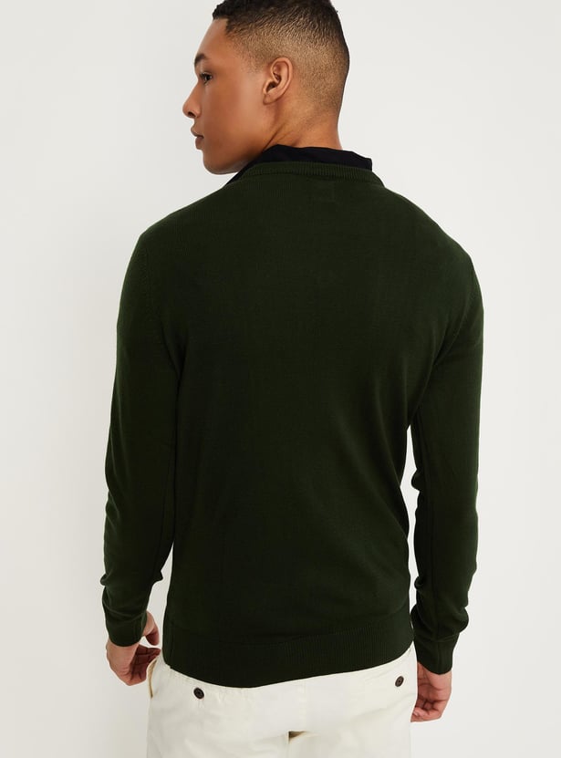 Men Soft Low Pill Slim Fit Sweater