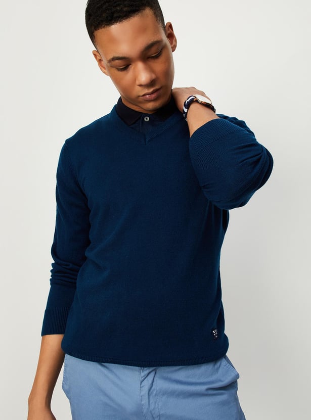 Men Soft Low Pill Slim Fit Sweater