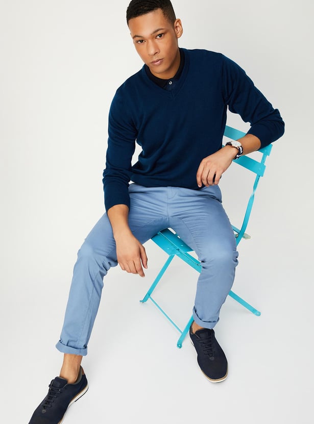 Men Soft Low Pill Slim Fit Sweater