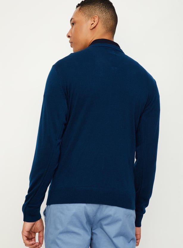 Men Soft Low Pill Slim Fit Sweater