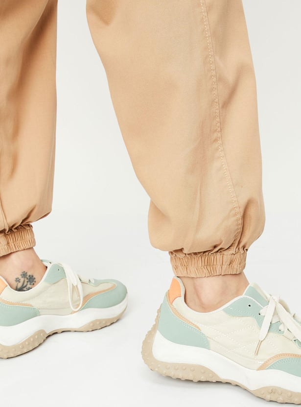 Women Solid Cargo Joggers