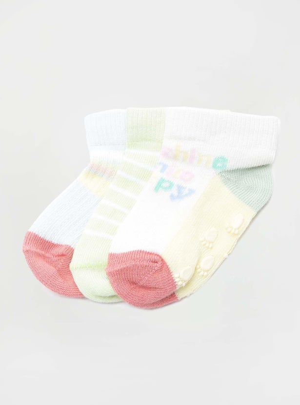 Boys Assorted Ankle Length Socks - Pack of 3