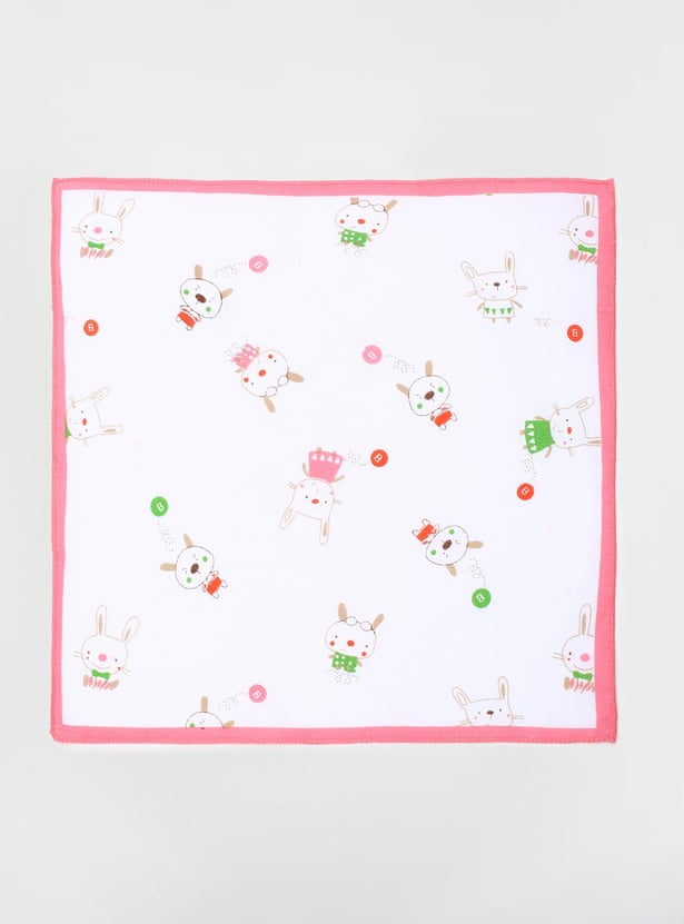 Girls Printed Handkerchief - Pack of 6