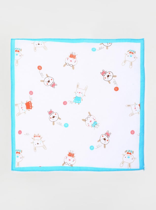 Girls Printed Handkerchief - Pack of 6