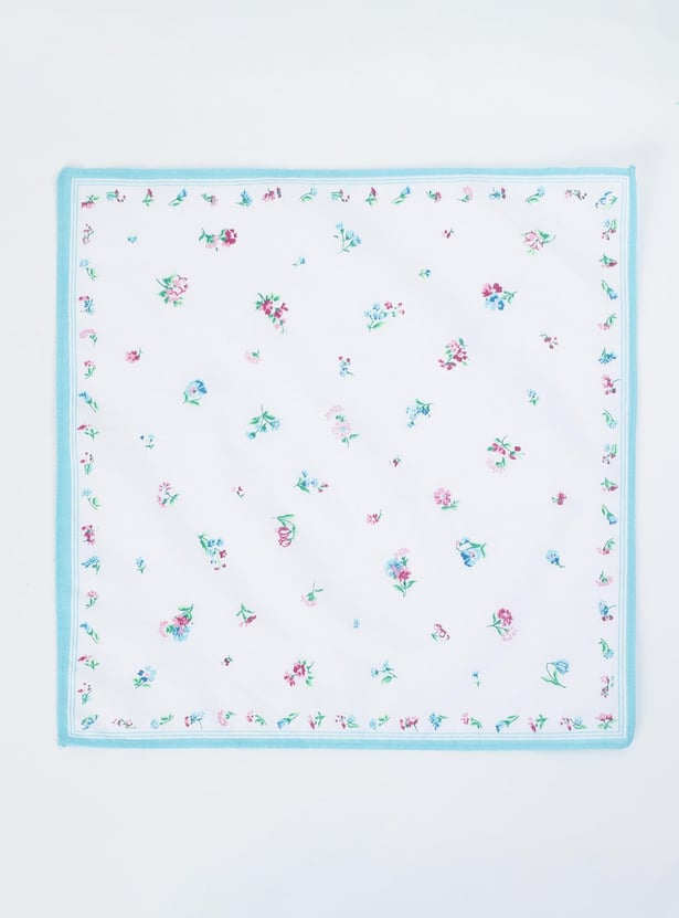 Women Floral Printed Handkerchief - Pack of 6