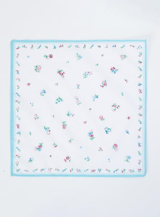 Women Floral Printed Handkerchief - Pack of 6