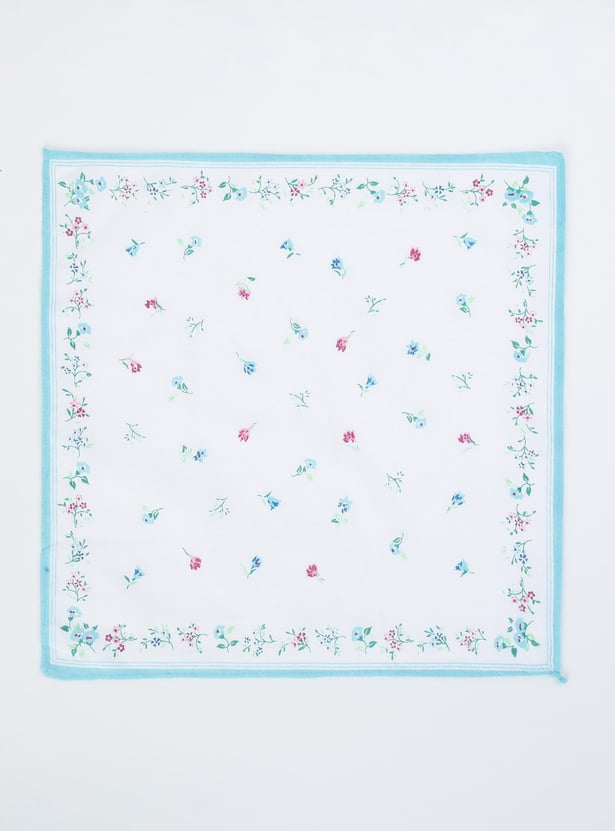 Women Floral Printed Handkerchief - Pack of 6