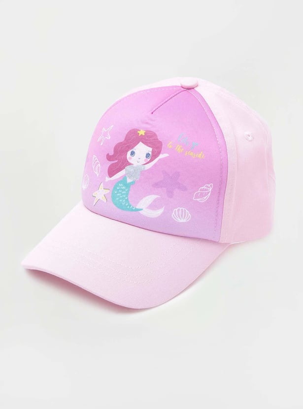 Girls Printed Baseball Cap