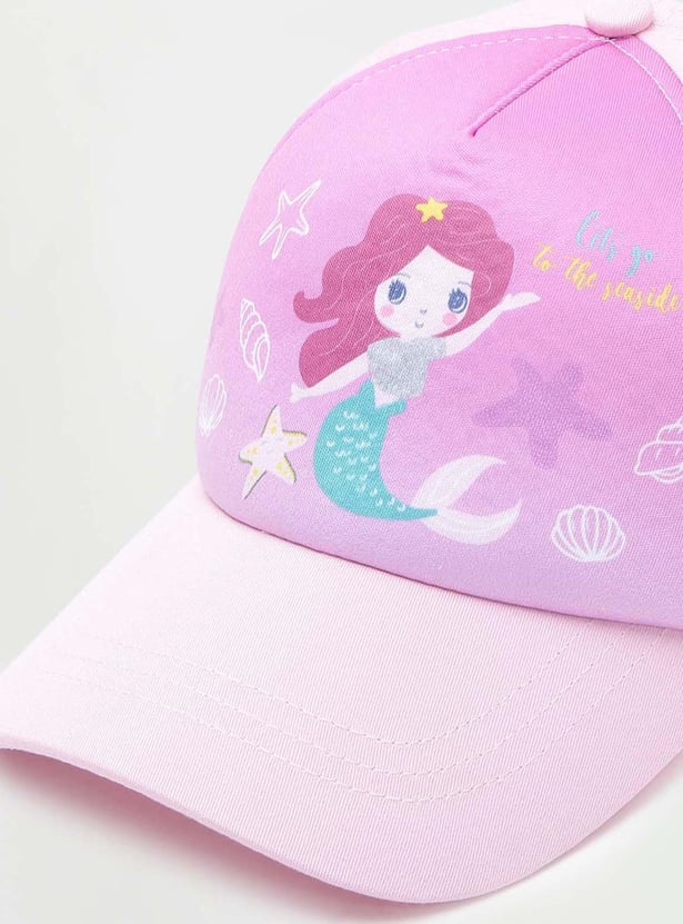 Girls Printed Baseball Cap