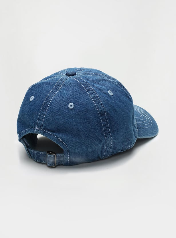 Men Ironman Embroidered Denim Cap