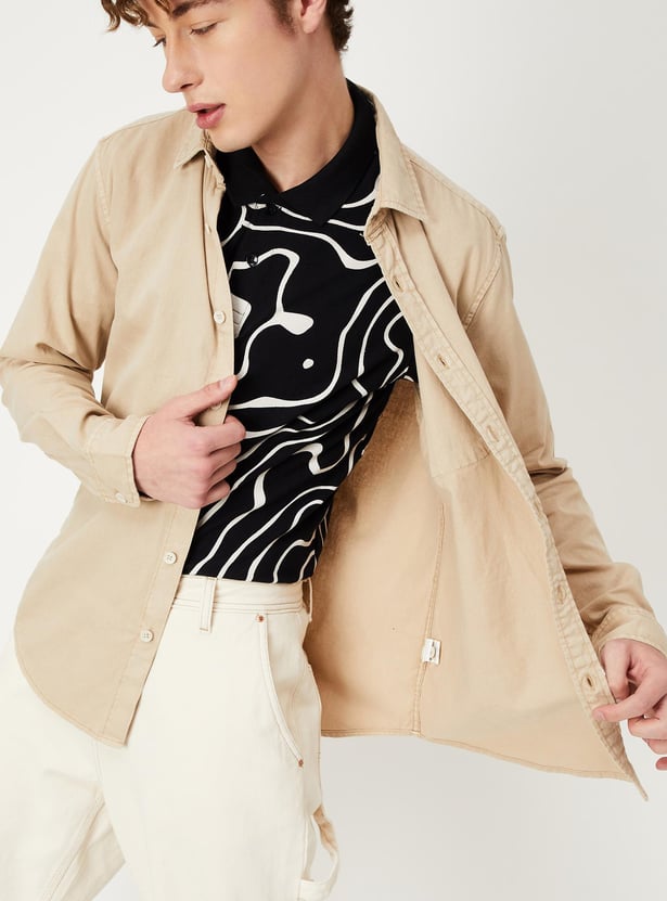 Men Slim Fit Casual Shirt