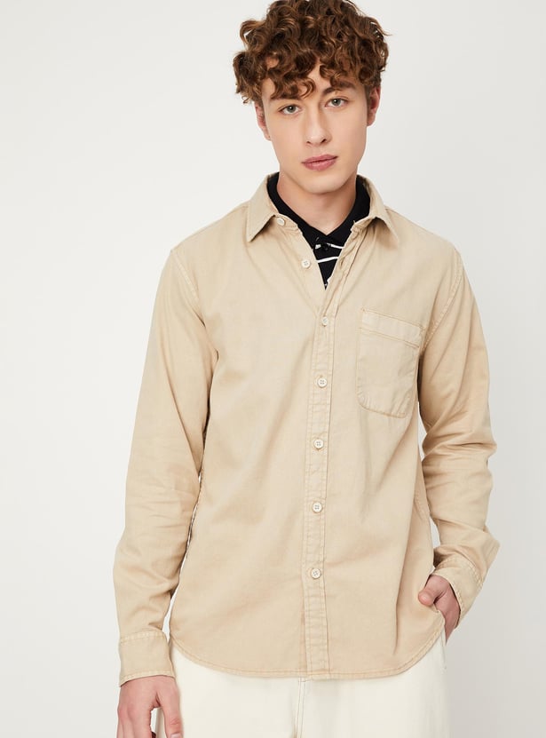 Men Slim Fit Casual Shirt